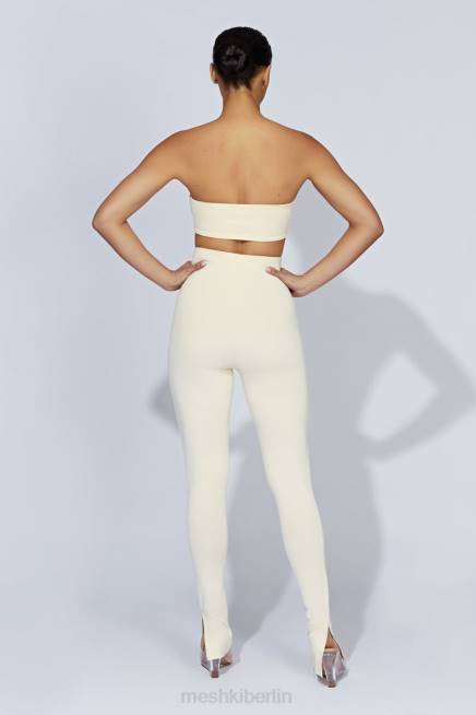 Kleidung Meshki Michelle Leggings mit seitlichem Schlitz Creme 2F8B1470