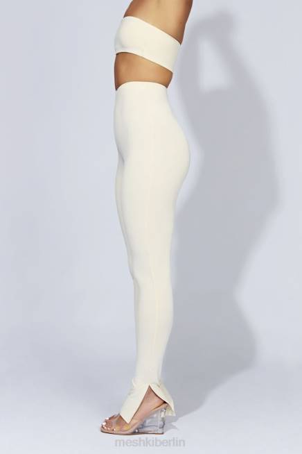 Kleidung Meshki Michelle Leggings mit seitlichem Schlitz Creme 2F8B1470