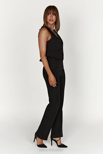 Kleidung Meshki Allanah-Hose mit geradem Bein Schwarz 2F8B1311