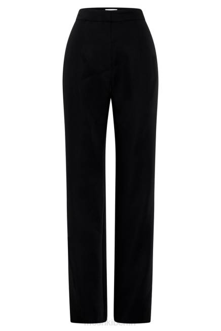 Kleidung Meshki Allanah-Hose mit geradem Bein Schwarz 2F8B1311
