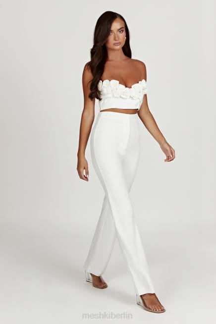 Kleidung Meshki Allanah-Hose mit geradem Bein Weiß 2F8B1276