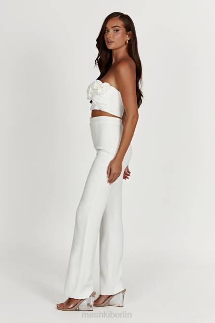 Kleidung Meshki Allanah-Hose mit geradem Bein Weiß 2F8B1276