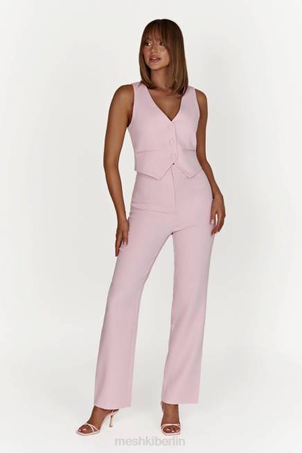 Kleidung Meshki Allanah-Hose mit geradem Bein erröten rosa 2F8B1426