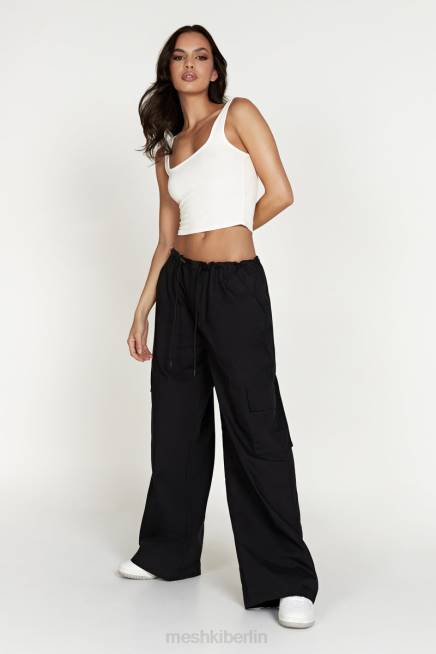 Kleidung Meshki Amara Fallschirmhose Schwarz 2F8B1592