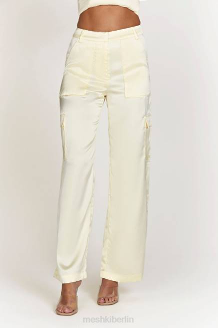 Kleidung Meshki Amaya Satin-Cargohose Knochen 2F8B1511