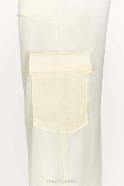 Kleidung Meshki Amaya Satin-Cargohose Knochen 2F8B1511