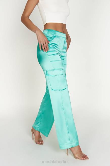 Kleidung Meshki Amaya Satin-Cargohose Minze 2F8B1567