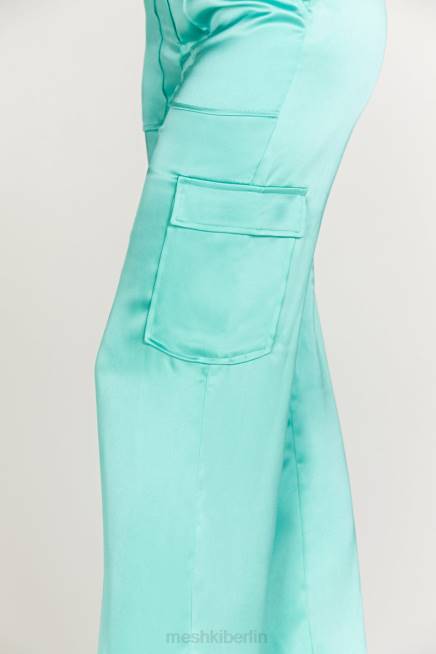 Kleidung Meshki Amaya Satin-Cargohose Minze 2F8B1567