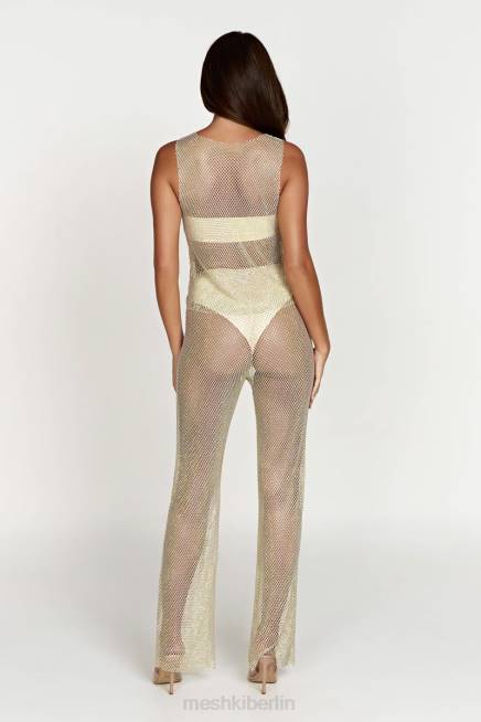 Kleidung Meshki Emerson Diamant-Mesh-Hose Creme 2F8B1262