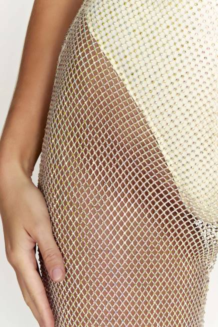 Kleidung Meshki Emerson Diamant-Mesh-Hose Creme 2F8B1262