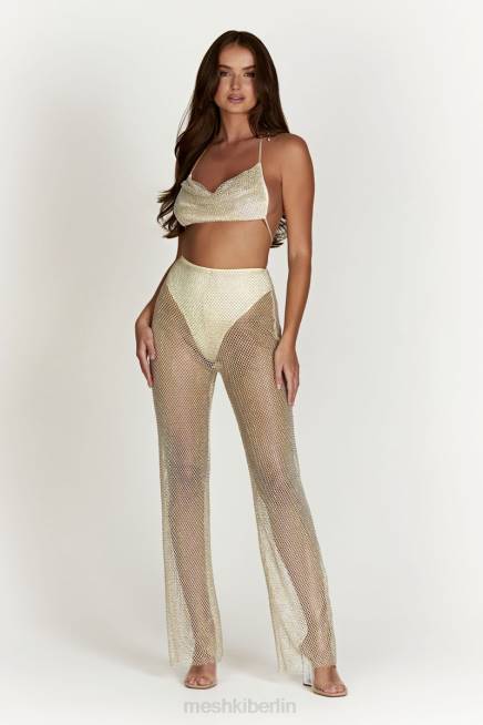 Kleidung Meshki Emerson Diamant-Mesh-Hose Creme 2F8B1262