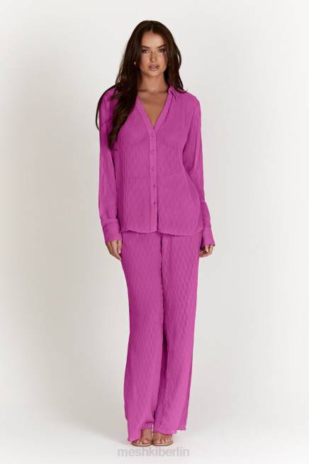 Kleidung Meshki Karla Wave-Faltenhose Rosa 2F8B1472