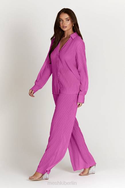 Kleidung Meshki Karla Wave-Faltenhose Rosa 2F8B1472