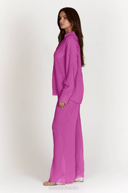 Kleidung Meshki Karla Wave-Faltenhose Rosa 2F8B1472