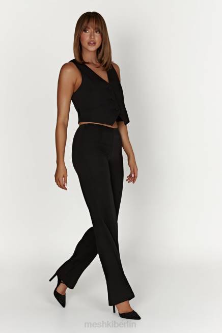 Kleidung Meshki Laurie Anzughose mit niedrigem Bund Schwarz 2F8B1442