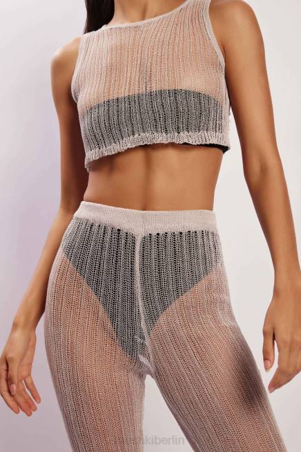 Kleidung Meshki Mandy-Strick-Schlaghose grau 2F8B1599