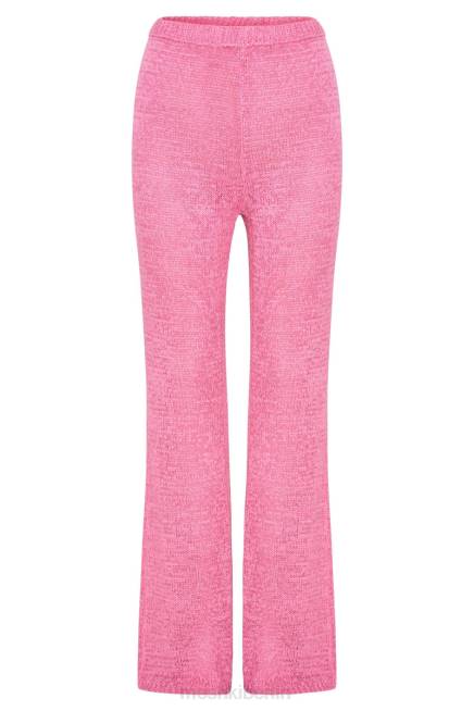 Kleidung Meshki Mary-Strick-Schlaghose Kaugummirosa 2F8B1581