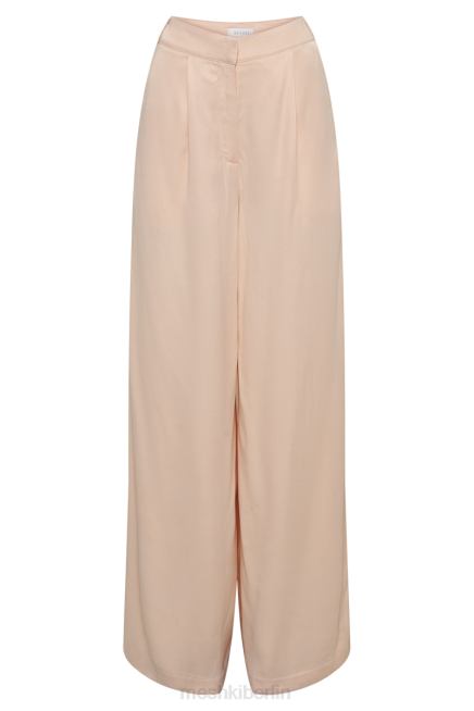 Kleidung Meshki Nour Satin-Hose mit weitem Bein Aprikose 2F8B1374