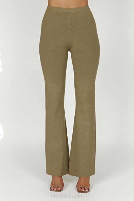Kleidung Meshki Rosetta-Schlagstrickhose Olive 2F8B1389