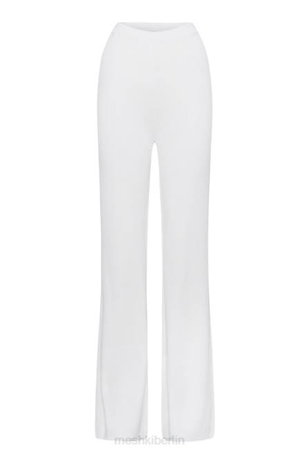 Kleidung Meshki Rue-Strick-Schlaghose Weiß 2F8B1513
