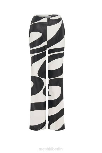 Kleidung Meshki Stevie V-PU-Hose mit Frontprint Wirbeldruck 2F8B1464