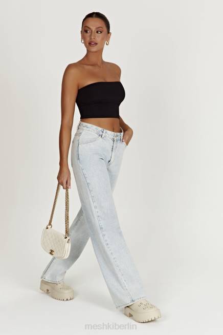 Kleidung Meshki Ainsley-Jeans mit mittlerer Leibhöhe hellblau 2F8B1520