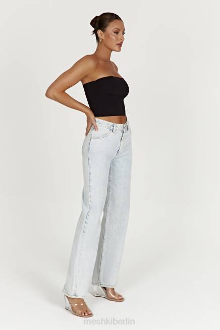 Kleidung Meshki Ainsley-Jeans mit mittlerer Leibhöhe hellblau 2F8B1520