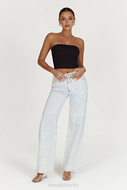 Kleidung Meshki Ainsley-Jeans mit mittlerer Leibhöhe hellblau 2F8B1520