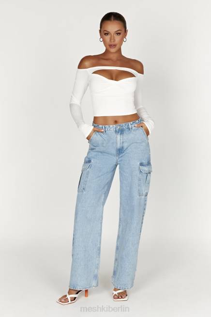 Kleidung Meshki Jagger entspannte Denim-Jeans Mittelblau 2F8B1263