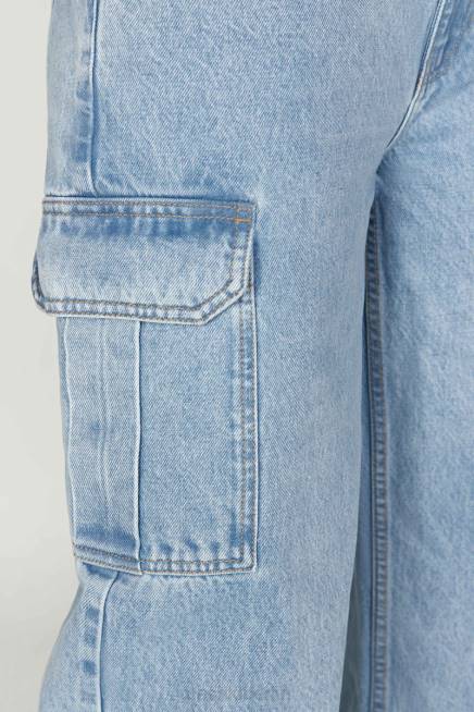Kleidung Meshki Jagger entspannte Denim-Jeans Mittelblau 2F8B1263