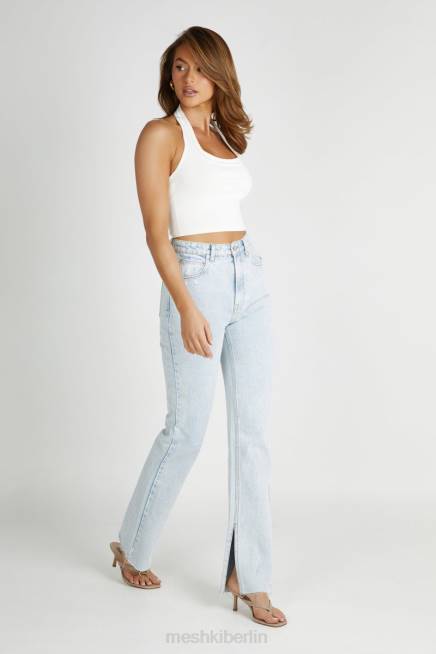 Kleidung Meshki Lauren Jeans mit geradem Bein hellblau 2F8B1235