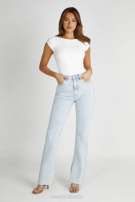 Kleidung Meshki Lauren Jeans mit geradem Bein hellblau 2F8B1235