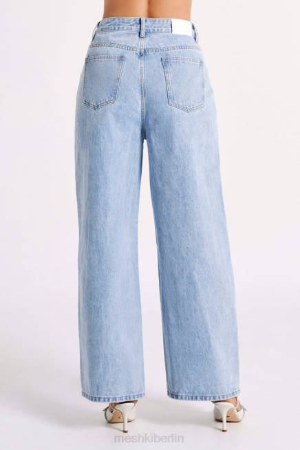 Kleidung Meshki Raben-Baggy-Jeans mittelblaue Waschung 2F8B1243