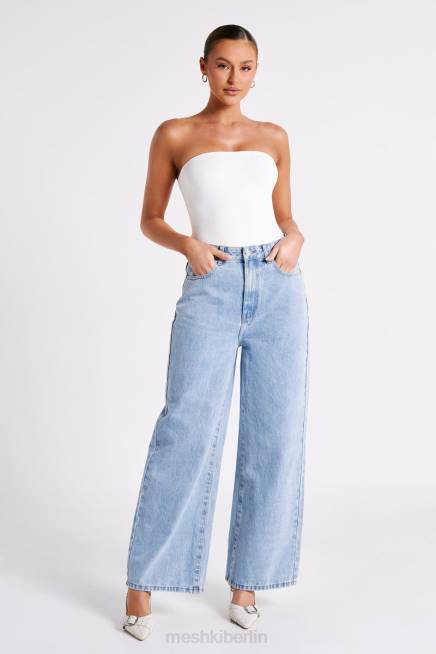 Kleidung Meshki Raben-Baggy-Jeans mittelblaue Waschung 2F8B1243