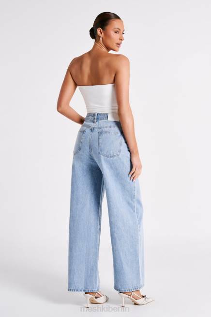 Kleidung Meshki Raben-Baggy-Jeans mittelblaue Waschung 2F8B1243