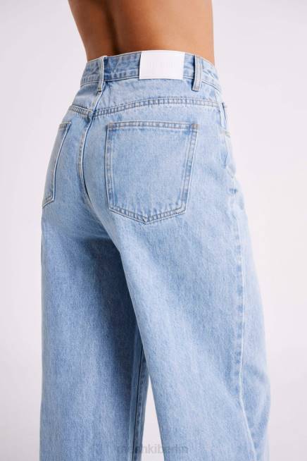 Kleidung Meshki Raben-Baggy-Jeans mittelblaue Waschung 2F8B1243