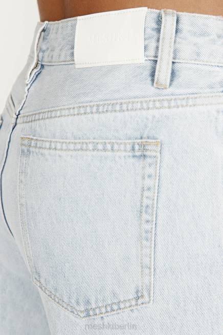 Kleidung Meshki Rumi lässige Low-Rise-Jeans hellblau 2F8B1490