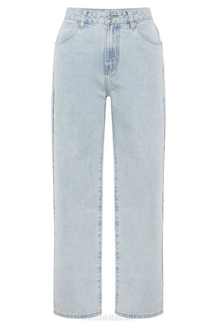 Kleidung Meshki Rumi lässige Low-Rise-Jeans hellblau 2F8B1490