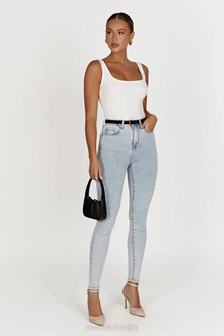 Kleidung Meshki Scout-Denim-Röhrenjeans hellblau 2F8B1392