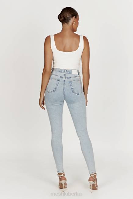 Kleidung Meshki Scout-Denim-Röhrenjeans hellblau 2F8B1392
