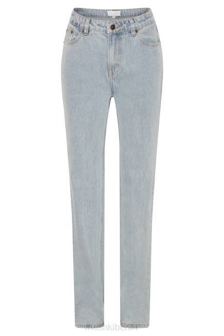 Kleidung Meshki Sonya-Denimjeans mit niedrigem Bund hellblau 2F8B1610