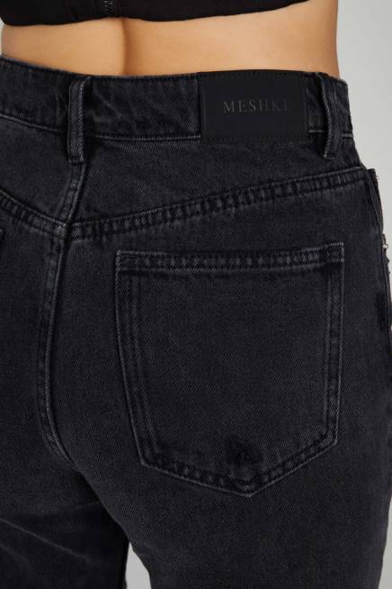 Kleidung Meshki Tina Mama Jeans schwarz gewaschen 2F8B1319