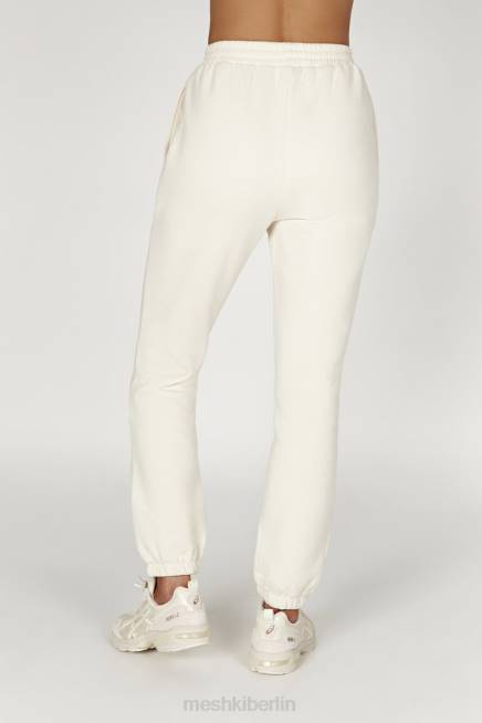 Kleidung Meshki Jogginghose aus Fleece mit Schmirgelprägung Knochen 2F8B1480