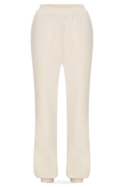 Kleidung Meshki Jogginghose aus Fleece mit Schmirgelprägung Knochen 2F8B1480