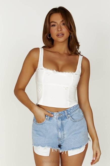 Kleidung Meshki Jasper-Jeansshorts mit mittlerer Leibhöhe Mittelblau 2F8B1396