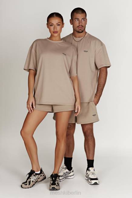 Kleidung Meshki Jude Jogger kurz Zement 2F8B1408