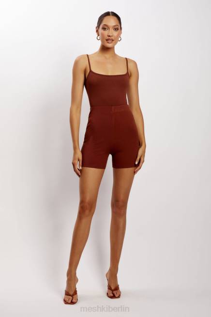 Kleidung Meshki Lisa gerippte Booty-Shorts würzen 2F8B1458