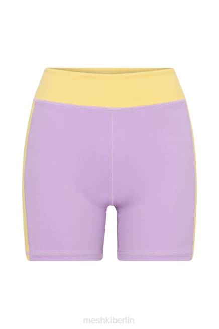 Kleidung Meshki Taleah zweifarbige Shorts lila/gelb 2F8B1474