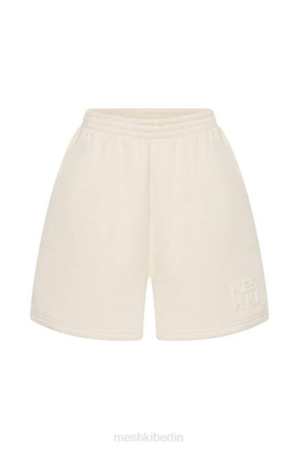 Kleidung Meshki reese geprägte Fleeceback-Shorts Knochen 2F8B1608