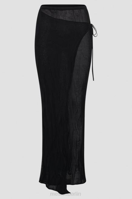 Kleidung Meshki Akari-Strick-Maxirock Schwarz 2F8B1305